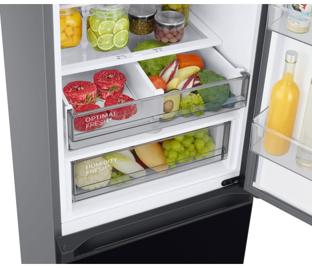 Samsung Outlet RB38C7B5D22 EF No Frost 203cm Czarne Szkło Bespo - 1553835 - zdjęcie 7